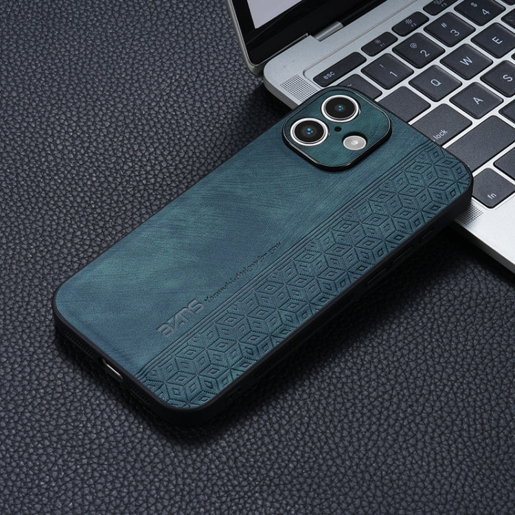 For iPhone 16 AZNS 3D Embossed Skin Feel Phone Case(Dark Green) - iPhone 16 Cases by AZNS | Online Shopping UK | buy2fix