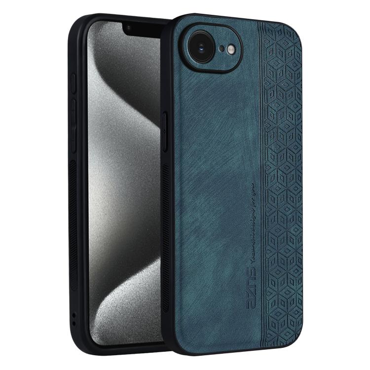 For iPhone 16e AZNS 3D Embossed Skin Feel Phone Case(Dark Green) - iPhone 16e Cases by AZNS | Online Shopping UK | buy2fix