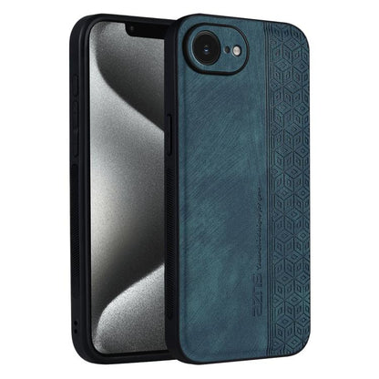 For iPhone 16e AZNS 3D Embossed Skin Feel Phone Case(Dark Green) - iPhone 16e Cases by AZNS | Online Shopping UK | buy2fix