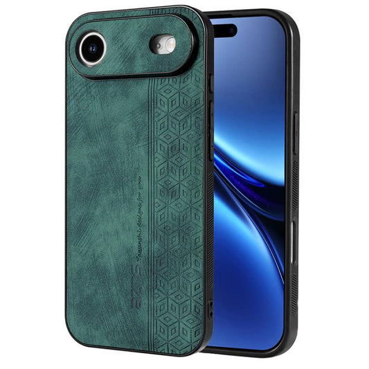 For iPhone Air AZNS 3D Embossed Skin Feel Phone Case(Dark Green) - iPhone Air Cases by AZNS | Online Shopping UK | buy2fix