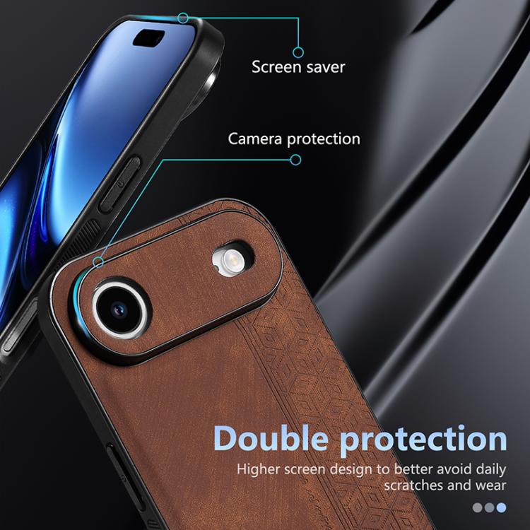 For iPhone Air AZNS 3D Embossed Skin Feel Phone Case(Dark Green) - iPhone Air Cases by AZNS | Online Shopping UK | buy2fix