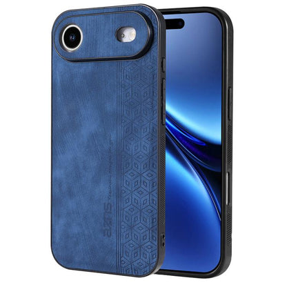 For iPhone Air AZNS 3D Embossed Skin Feel Phone Case(Sapphire Blue) - iPhone Air Cases by AZNS | Online Shopping UK | buy2fix