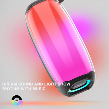 HOPESTAR P50 IPX6 Waterproof Outdoor Portable RGB Light Bluetooth Speaker(Black) - Waterproof Speaker by HOPESTAR | Online Shopping UK | buy2fix