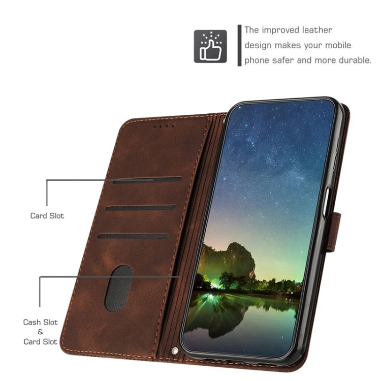 For Samsung Galaxy Note20 Ultra Dream Triangle Leather Phone Case with Long Lanyard(Brown) - Galaxy Note20 Ultra Cases by buy2fix | Online Shopping UK | buy2fix