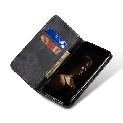 For Nothing CMF Phone 1 Denim Texture Casual Style Flip Leather Case(Black) - More Brand by buy2fix | Online Shopping UK | buy2fix