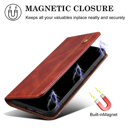 For Nothing CMF Phone 1 Oil Wax Crazy Horse Texture Leather Phone Case(Brown) - Nothing Cases by buy2fix | Online Shopping UK | buy2fix