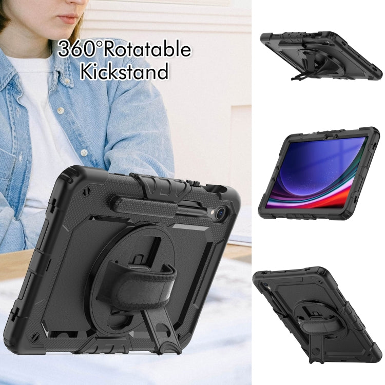 For Samsung Galaxy Tab S9 / S8 / S7 Silicone + PC Tablet Case(Black) - Galaxy Tab S9 Cases by buy2fix | Online Shopping UK | buy2fix