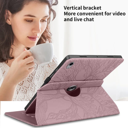 For iPad 2025 / 2022 Tree Life Embossed Rotation Leather Smart Tablet Case(Rose Gold) - iPad 2025 / 2022 Cases by buy2fix | Online Shopping UK | buy2fix