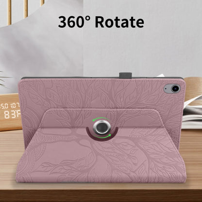 For iPad 2025 / 2022 Tree Life Embossed Rotation Leather Smart Tablet Case(Rose Gold) - iPad 2025 / 2022 Cases by buy2fix | Online Shopping UK | buy2fix