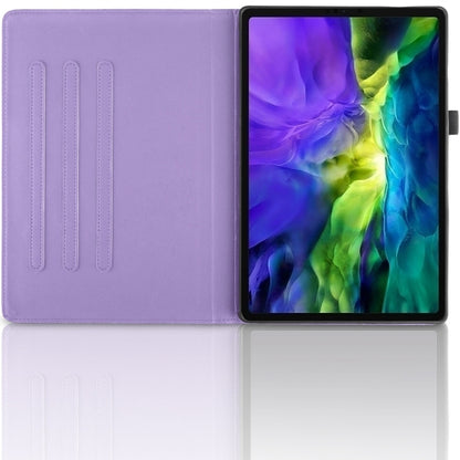 For iPad Pro 12.9 2022 / 2021 / 2020 Tree Life Embossed Rotation Leather Smart Tablet Case(Purple) - iPad Pro 12.9 (2022/2021) Cases by buy2fix | Online Shopping UK | buy2fix