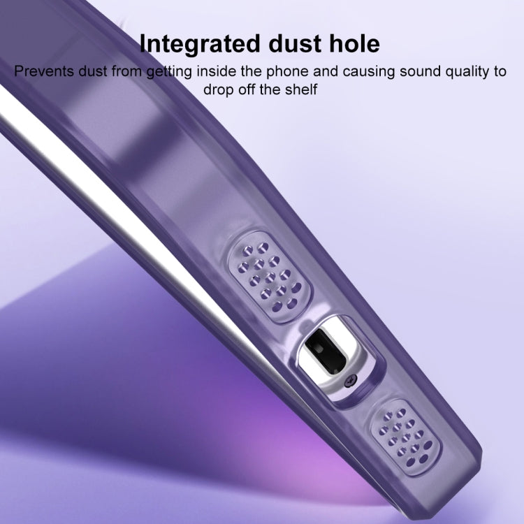 For iPhone 12 MagSafe Frosted Translucent Mist Phone Case(Dark Purple) - iPhone 12 / 12 Pro Cases by buy2fix | Online Shopping UK | buy2fix