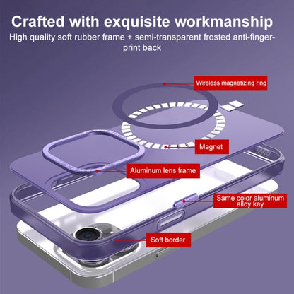 For iPhone 13 Pro Max MagSafe Frosted Translucent Mist Phone Case(Royal Blue) - iPhone 13 Pro Max Cases by buy2fix | Online Shopping UK | buy2fix