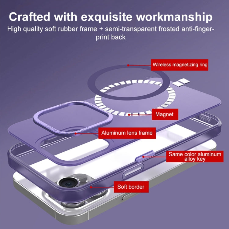 For iPhone SE 2022 / 2020 / 8 / 7 MagSafe Frosted Translucent Mist Phone Case(Royal Blue) - iPhone SE 2022 / 2020 / 8 / 7 Cases by buy2fix | Online Shopping UK | buy2fix