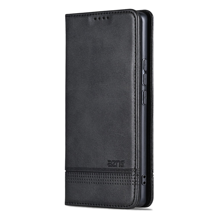 For OPPO Find X7 AZNS Magnetic Calf Texture Flip Leather Phone Case(Black) - Find X7 Cases by AZNS | Online Shopping UK | buy2fix