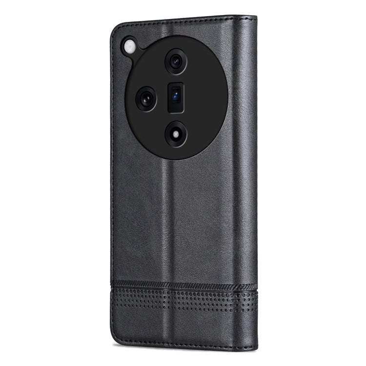 For OPPO Find X7 AZNS Magnetic Calf Texture Flip Leather Phone Case(Black) - Find X7 Cases by AZNS | Online Shopping UK | buy2fix