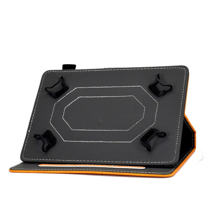 For 7 inch Tablet PC Universal Cowhide Texture Horizontal Flip Leather Case with Holder & Card Slots & Pen Slot(Khaki) - 7 inch by buy2fix | Online Shopping UK | buy2fix