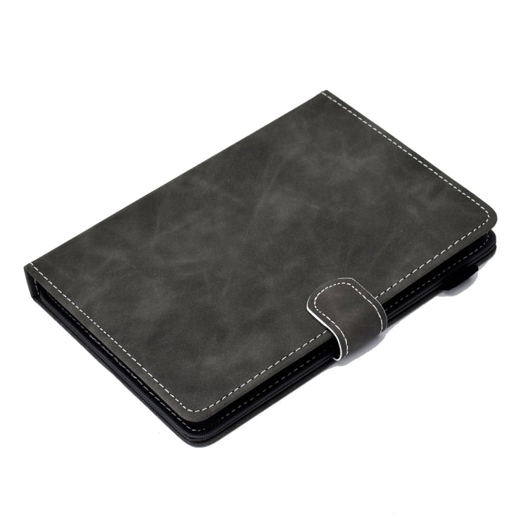 For 7 inch Tablet PC Universal Cowhide Texture Horizontal Flip Leather Case with Holder & Card Slots & Pen Slot(Grey) - 7 inch by buy2fix | Online Shopping UK | buy2fix