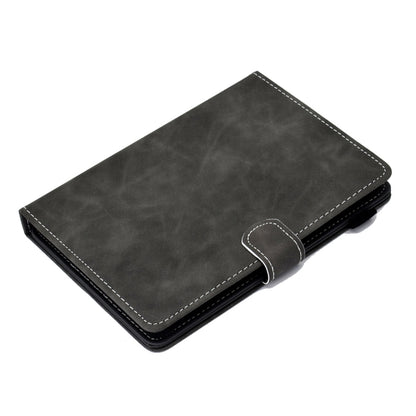 For 7 inch Tablet PC Universal Cowhide Texture Horizontal Flip Leather Case with Holder & Card Slots & Pen Slot(Grey) - 7 inch by buy2fix | Online Shopping UK | buy2fix
