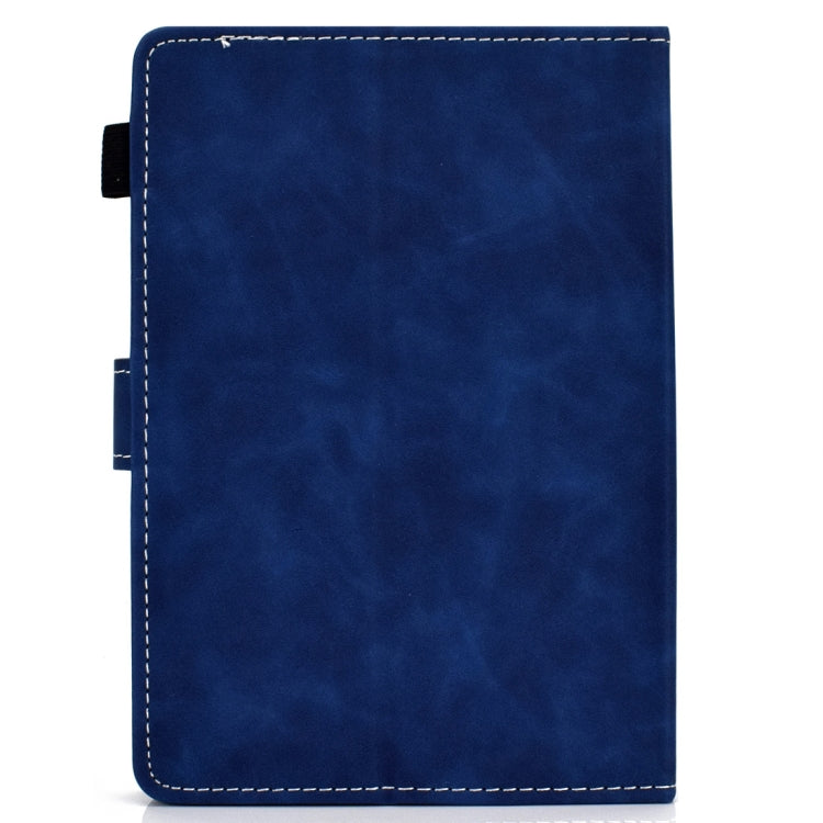 For 7 inch Tablet PC Universal Cowhide Texture Horizontal Flip Leather Case with Holder & Card Slots & Pen Slot(Blue) - 7 inch by buy2fix | Online Shopping UK | buy2fix