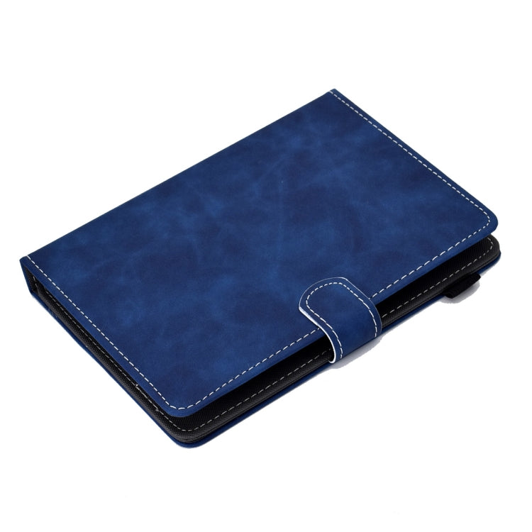 For 7 inch Tablet PC Universal Cowhide Texture Horizontal Flip Leather Case with Holder & Card Slots & Pen Slot(Blue) - 7 inch by buy2fix | Online Shopping UK | buy2fix