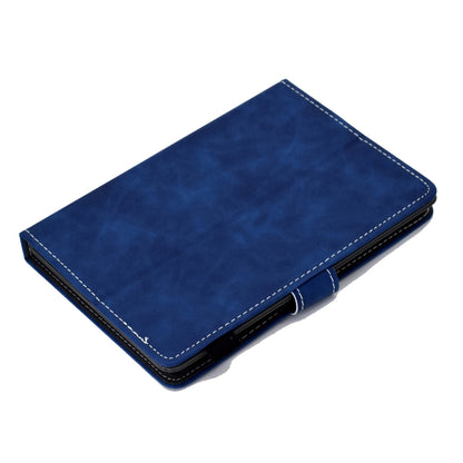 For 7 inch Tablet PC Universal Cowhide Texture Horizontal Flip Leather Case with Holder & Card Slots & Pen Slot(Blue) - 7 inch by buy2fix | Online Shopping UK | buy2fix
