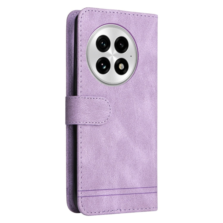 For OnePlus 13 Skin Feel Life Tree Metal Button Leather Phone Case(Purple) by buy2fix