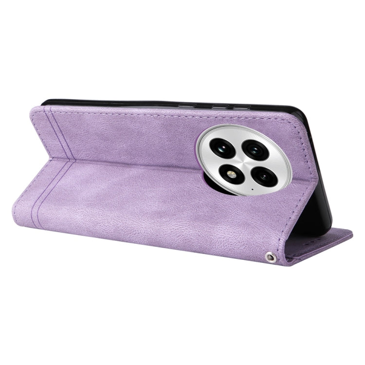 For OnePlus 13 Skin Feel Life Tree Metal Button Leather Phone Case(Purple) by buy2fix