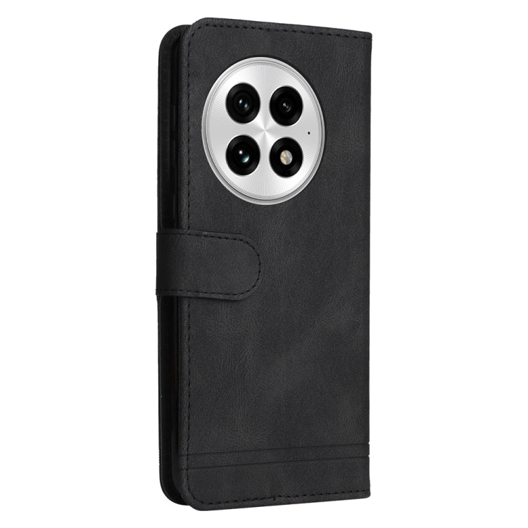 For OnePlus 13 Skin Feel Life Tree Metal Button Leather Phone Case(Black) by buy2fix