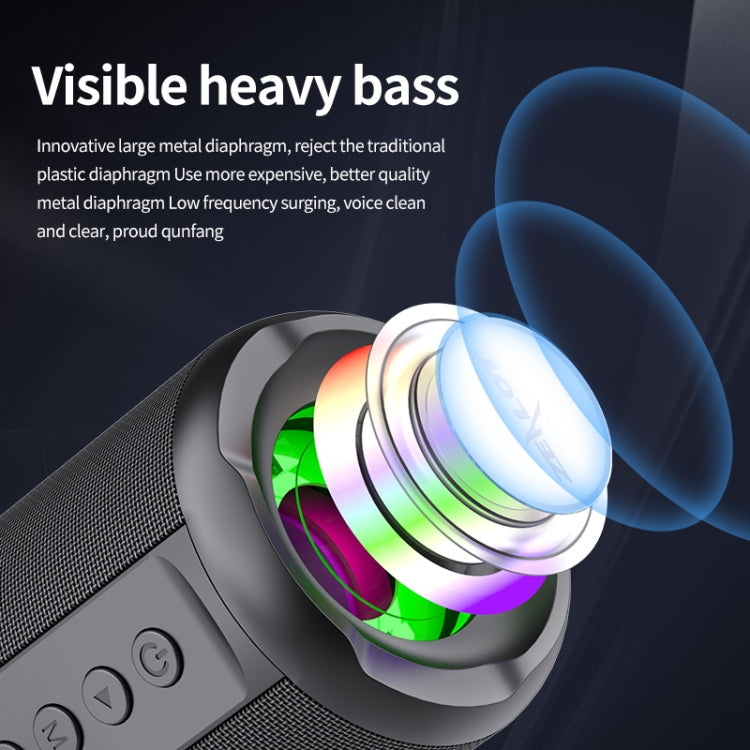 Zealot S46 TWS Portable Wireless Bluetooth Speaker with Colorful Light(Black) - Desktop Speaker by ZEALOT | Online Shopping UK | buy2fix