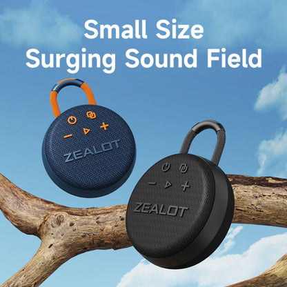 Zealot S77 IPX7 Waterproof Portable Wireless Bluetooth Speaker(Black) - Waterproof Speaker by ZEALOT | Online Shopping UK | buy2fix