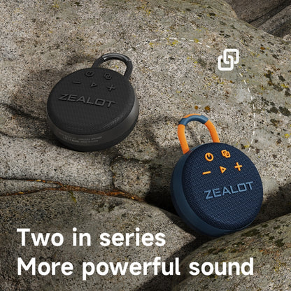 Zealot S77 IPX7 Waterproof Portable Wireless Bluetooth Speaker(Black) - Waterproof Speaker by ZEALOT | Online Shopping UK | buy2fix