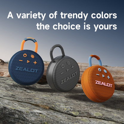 Zealot S77 IPX7 Waterproof Portable Wireless Bluetooth Speaker(Orange) - Waterproof Speaker by ZEALOT | Online Shopping UK | buy2fix