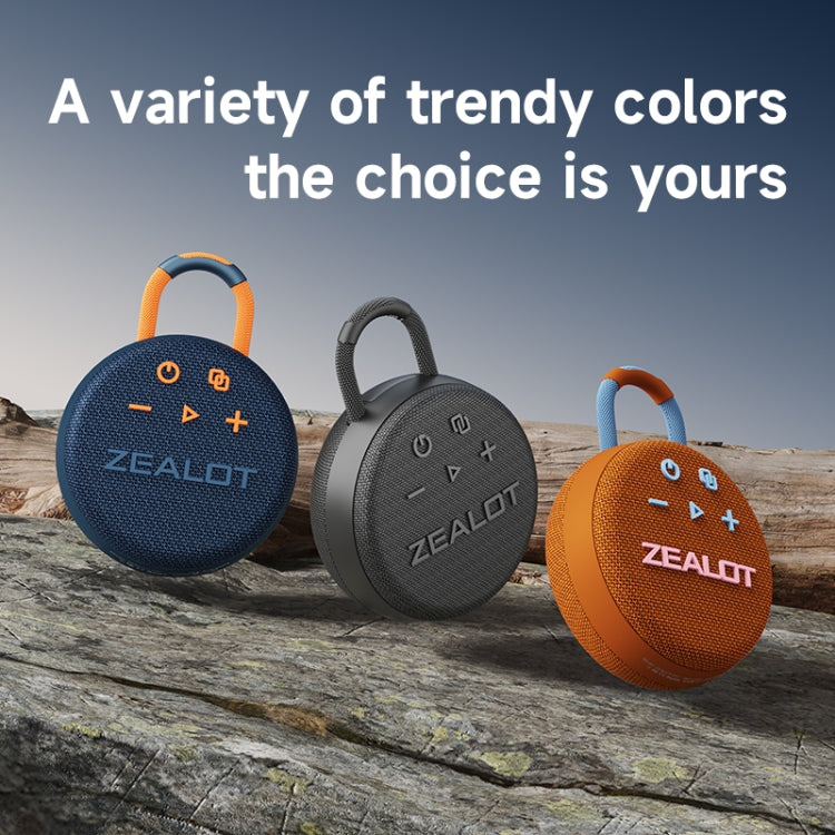 Zealot S77 IPX7 Waterproof Portable Wireless Bluetooth Speaker(Blue Cyan) - Waterproof Speaker by ZEALOT | Online Shopping UK | buy2fix