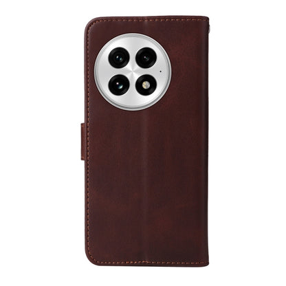 For OnePlus 13 Classic Calf Texture Flip Leather Phone Case(Brown) by buy2fix