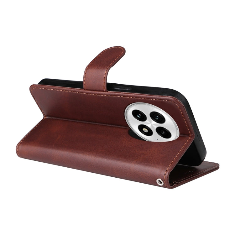 For OnePlus 13 Classic Calf Texture Flip Leather Phone Case(Brown) by buy2fix