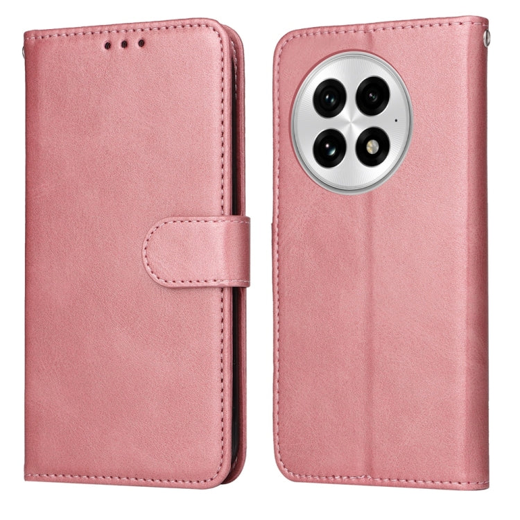For OnePlus 13 Classic Calf Texture Flip Leather Phone Case(Rose Gold) by buy2fix