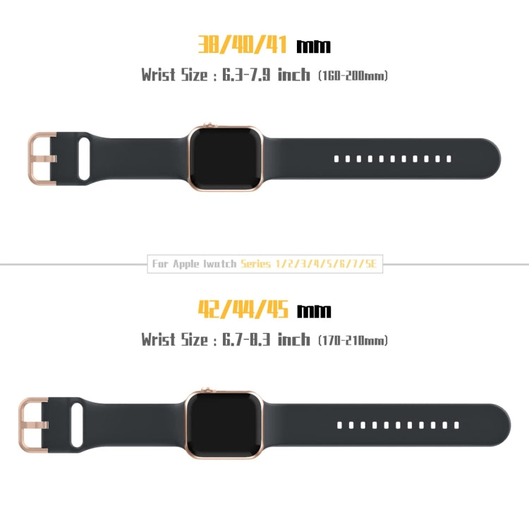 For Apple Watch Series 8 45mm Pin Buckle Silicone Watch Band(Dark Grey) - Watch Bands by buy2fix | Online Shopping UK | buy2fix