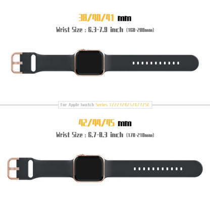 For Apple Watch Series 8 45mm Pin Buckle Silicone Watch Band(Dark Grey) - Watch Bands by buy2fix | Online Shopping UK | buy2fix