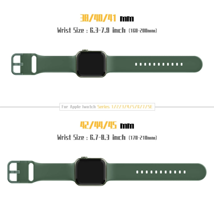 For Apple Watch Series 6 44mm Pin Buckle Silicone Watch Band(Clover) by buy2fix