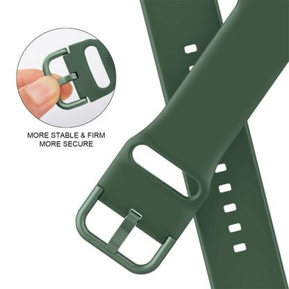 For Apple Watch Series 3 38mm Pin Buckle Silicone Watch Band(Clover) by buy2fix