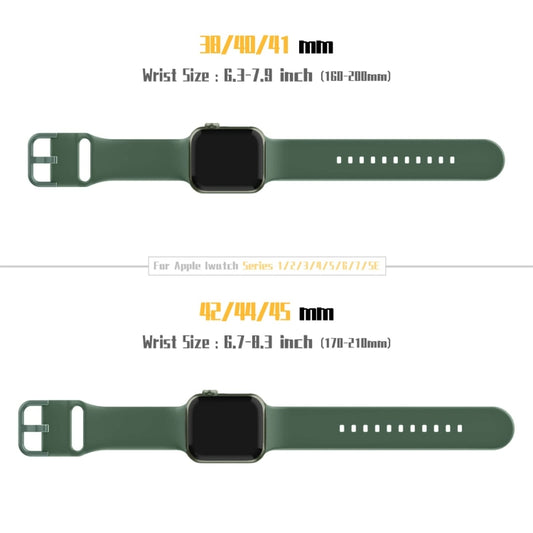 For Apple Watch Series 2 42mm Pin Buckle Silicone Watch Band(Clover) by buy2fix