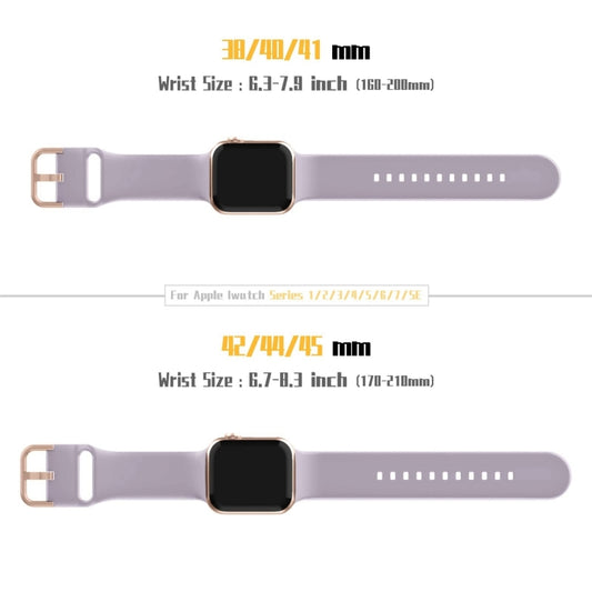 For Apple Watch Series 10 46mm Pin Buckle Silicone Watch Band(Baby Purple) - Watch Bands by buy2fix | Online Shopping UK | buy2fix