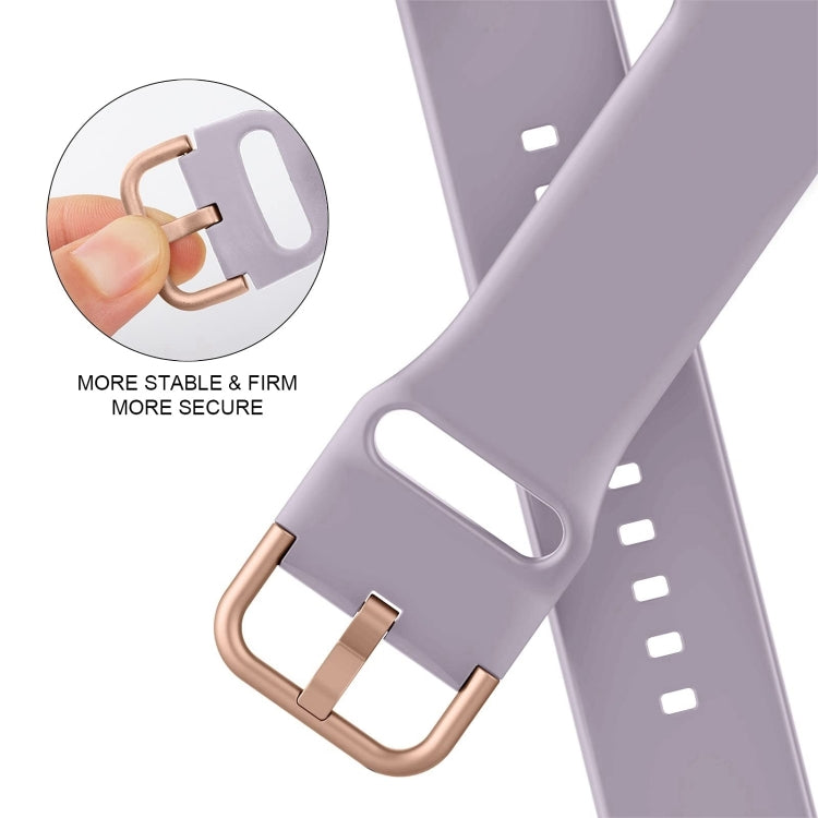 For Apple Watch Series 10 46mm Pin Buckle Silicone Watch Band(Baby Purple) - Watch Bands by buy2fix | Online Shopping UK | buy2fix