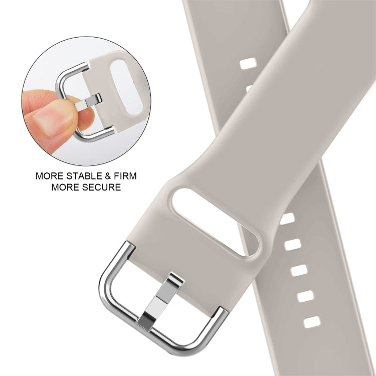For Apple Watch Series 10 42mm Pin Buckle Silicone Watch Band(Starlight) - Watch Bands by buy2fix | Online Shopping UK | buy2fix