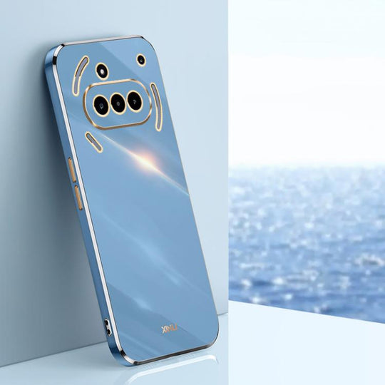 For Nothing Phone 3A XINLI Straight Edge 6D Electroplate TPU Phone Case(Celestial Blue)