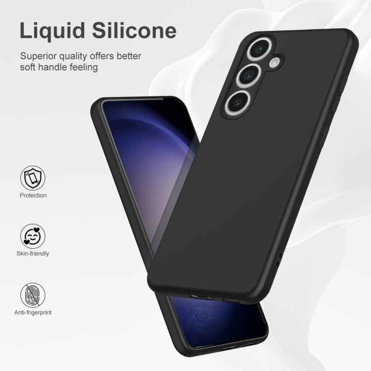 For Samsung Galaxy S23 FE 5G MagSafe Magnetic Liquid Silicone Phone Case(Black) by buy2fix