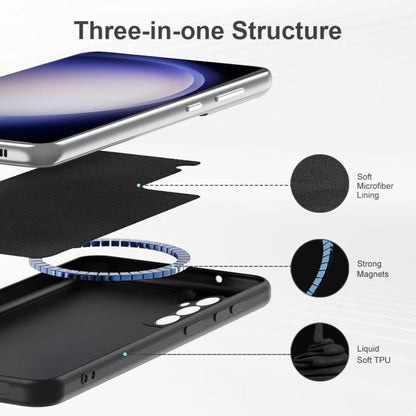 For Samsung Galaxy S23 FE 5G MagSafe Magnetic Liquid Silicone Phone Case(Black) by buy2fix