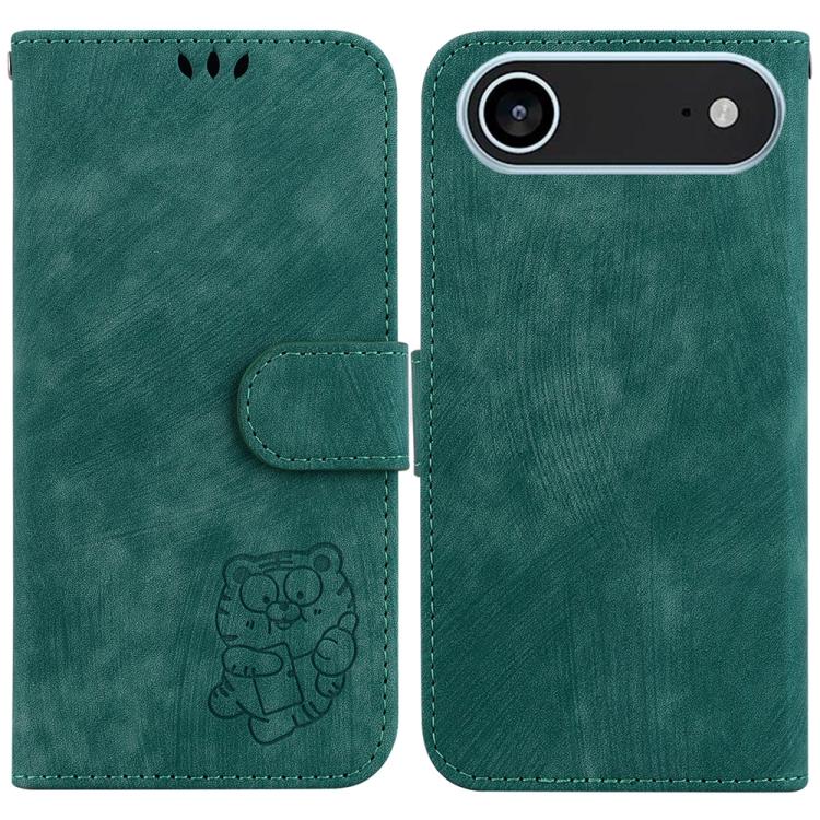 For iPhone Air Little Tiger Embossed Leather Phone Case(Green) - iPhone Air Cases by buy2fix | Online Shopping UK | buy2fix