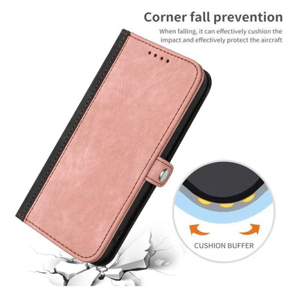 For iPhone 17 Pro Max Side Buckle Double Fold Hand Strap Leather Phone Case(Pink) - iPhone 17 Pro Max Cases by buy2fix | Online Shopping UK | buy2fix