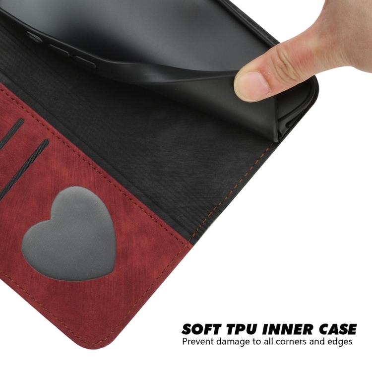 For iPhone 17 Pro Side Buckle Double Fold Hand Strap Leather Phone Case(Red) - iPhone 17 Pro Cases by buy2fix | Online Shopping UK | buy2fix